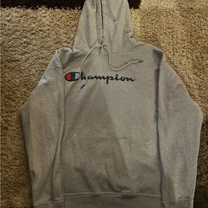 Gray 2X Champion Sweatshirt Mens
